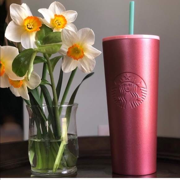 Starbucks Other - 🌹NWT Starbucks Sparkly Rose Gold Tumbler